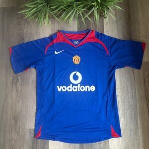 Manchester United 2005/06 Away Retro Soccer Jersey Nike Vintage Football Shirt
